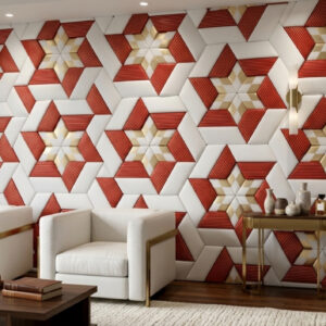 Star Tile Wallpaper – Geometric Pattern Wall Design