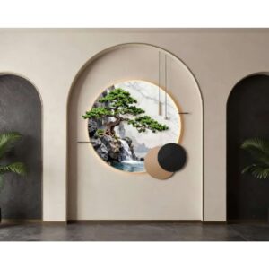 Black Arch Nature Wall Wallpaper – Premium Modern Wall Decor