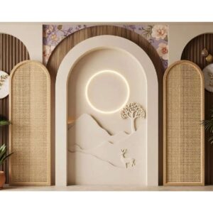 Luxury Multi Arch Wall Wallpaper – Elegant Modern Interior