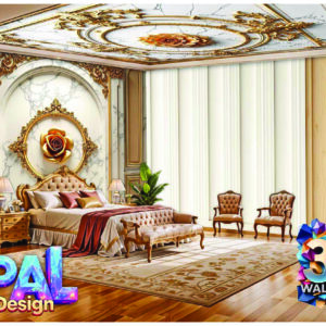 Opal 3D Wallpaper Design R-25