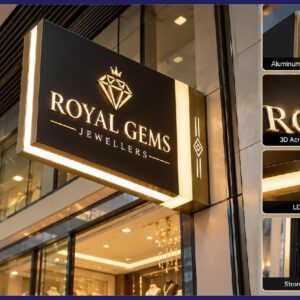 3D Acrylic LED Signboard – Premium Retail & Business Shop Signage