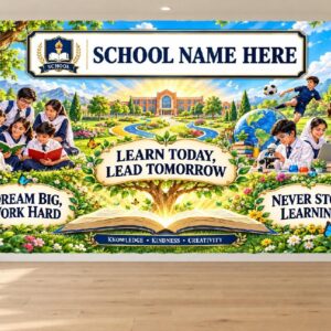 Custom School Name & Motivational Quotes Wallpaper