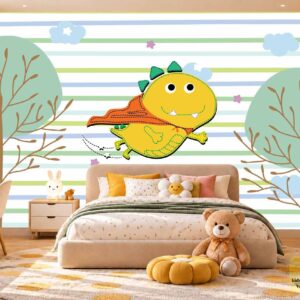 Cute Dinosaur Kids Wallpaper – Kids Room Wall Design