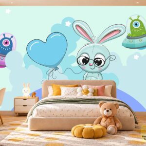 Cute Ocean Animals Kids Wallpaper – Kids Room Wallpaper