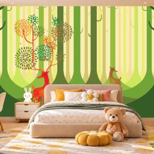Deer Forest Kids Wallpaper – Nature Wall Design