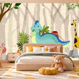 Dinosaur Adventure Kids Wallpaper – Kids Room Wall Design