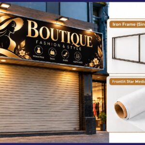Frontlit Signboard – Panaflex Shop Signage in Pakistan