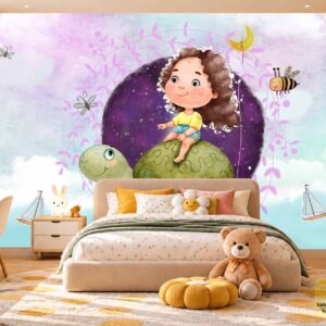 Magical Fairy Girl Kids Wallpaper – Kids Room Wall Decor