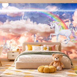 Magical Unicorn Rainbow Kids Wallpaper – Kids Room Design