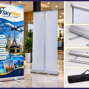 Roll Up Standee with Print – Portable Display Stand in Pakistan