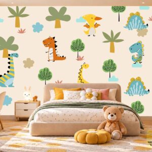 Safari Animals & Plants Kids Wallpaper – Karachi Wall Decor