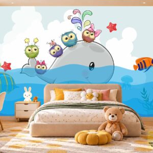 Underwater Ocean Friends Kids Wallpaper – Wall Decor