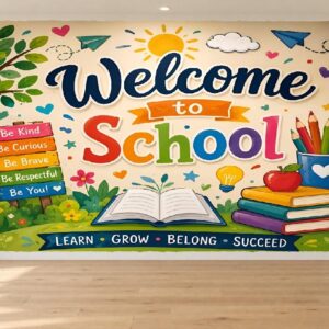 Welcome to School Wallpaper for Entrance Walls